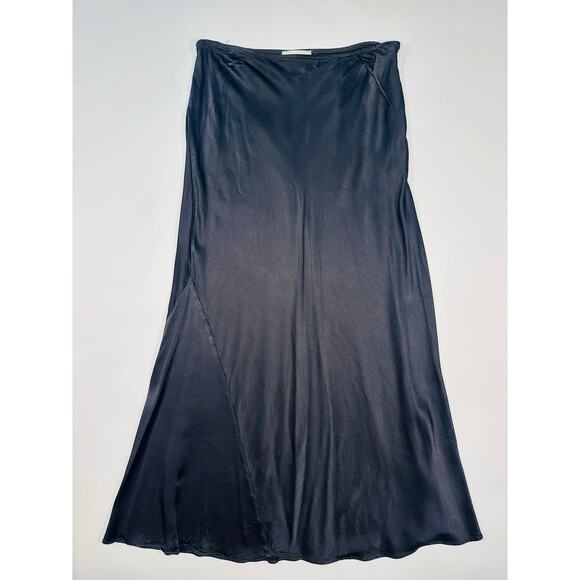 Dissh Dresses & Skirts - Dissh Charli Black Satin Maxi Skirt Bias Cut Size 10